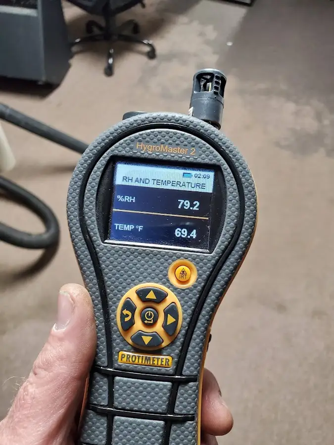 Moisture meter humidity assessment for Fire & Smoke Damage Restoration in Pratt